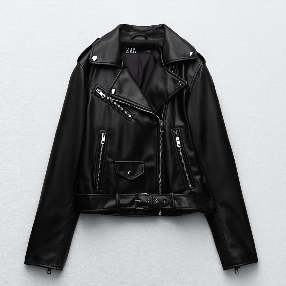 Zara Faux Leather Jacket in Black *Perfect Condition*